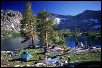 Camping near Woods Lake. Kings Canyon National Park, California
