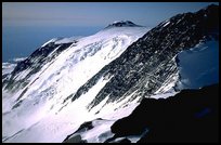 The North Summit was reached by the Sourdough at the turn of the century in a one-day push, an incredible feat. Unfortunately for them, i t is slightly lower than the true (South) Summit. Denali, Alaska ( color)