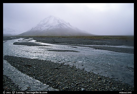 Gravel bars of the Toklat River. Denali National Park, Alaska, USA.