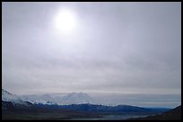 Halo above Alaska Range. Denali National Park ( color)