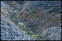 Narrow valley with stream. Gates of the Arctic National Park ( color)