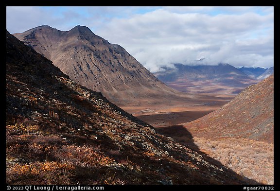 Kollutuk Mountain and Inukpasugruk Valley. Gates of the Arctic National Park (color)