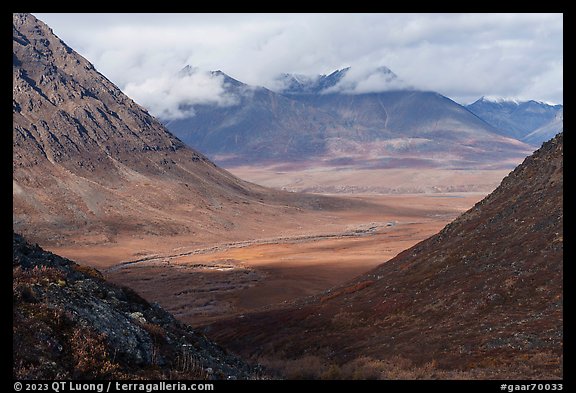 North slope mountains and valleys in autumn. Gates of the Arctic National Park (color)