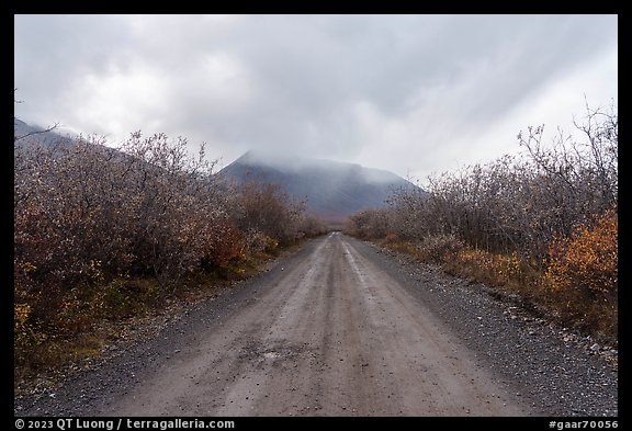 Road, Anaktuvuk Pass. Gates of the Arctic National Park (color)