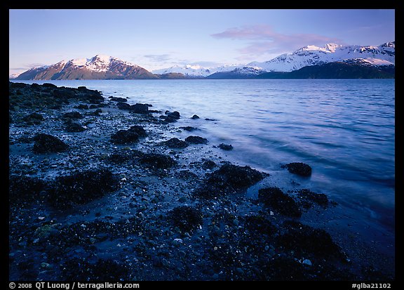 West Arm, sunset. Glacier Bay National Park, Alaska, USA.