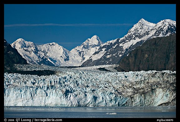 Margerie Glacier and Fairweather range. Glacier Bay National Park (color)