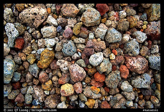 Detail of pumice, Valley of Ten Thousand smokes. Katmai National Park (color)