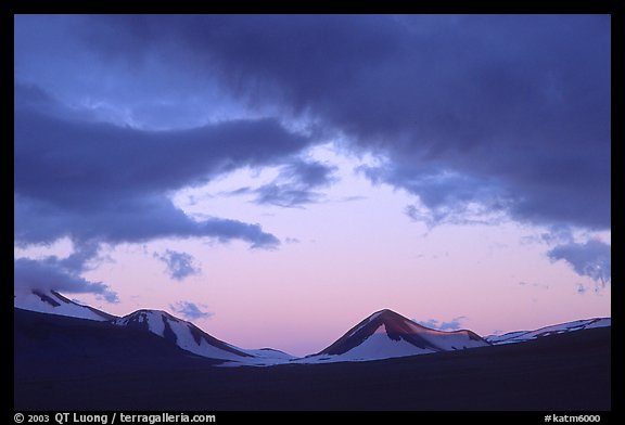 Mt Meigeck, Valley of Ten Thousand Smokes, sunset. Katmai National Park (color)