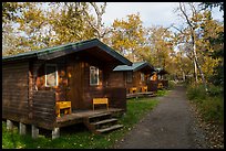 Cottages, Brooks Lodge. Katmai National Park ( color)