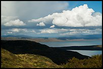Clouds and shadows above Naknek Lake. Katmai National Park ( color)