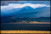 Mountains and clouds in stormy evening light. Katmai National Park ( color)