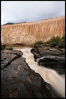 Ukak River and flutted ash cliffs, Valley of Ten Thousand Smokes. Katmai National Park ( color)