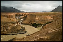 Confluence of the Knife, Lethe, and Windy creek, Valley of Ten Thousand Smokes. Katmai National Park ( color)