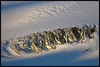 Crevasses uncovered by melting snow. Kenai Fjords National Park, Alaska, USA. (color)