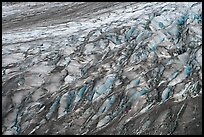 Crevassed Exit glacier section. Kenai Fjords National Park, Alaska, USA. (color)