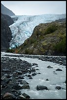 Stream, outwash plain, Exit Glacier. Kenai Fjords National Park ( color)