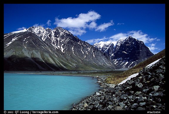 Turquoise Lake and Telaquana Mountain. Lake Clark National Park (color)