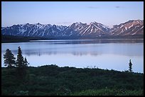 Twin Lakes, sunset. Lake Clark National Park ( color)