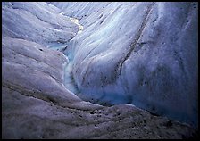 Glacial stream close-up, Root Glacier. Wrangell-St Elias National Park, Alaska, USA. (color)