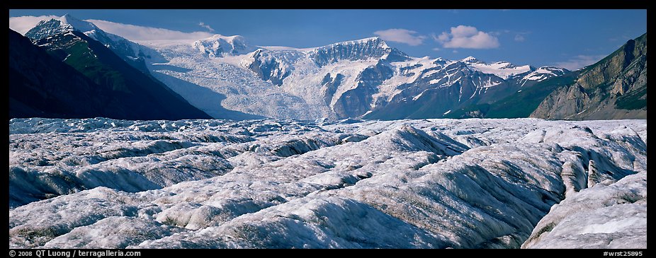 Mountain glacier scenery. Wrangell-St Elias National Park, Alaska, USA.