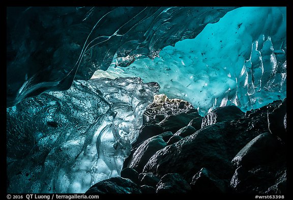 Ice cave, Root Glacier. Wrangell-St Elias National Park (color)