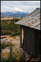 Mill overlooking Nabesna River Valley. Wrangell-St Elias National Park ( color)