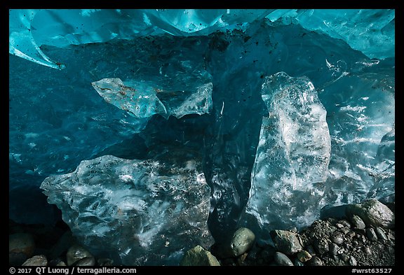 Glacier cave wall. Wrangell-St Elias National Park (color)