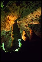 Hall of Giants with six stories tall formations. Carlsbad Caverns National Park, New Mexico, USA.
