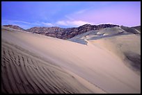 Eureka Dunes, tallest in the park, dusk. Death Valley National Park, California, USA. (color)