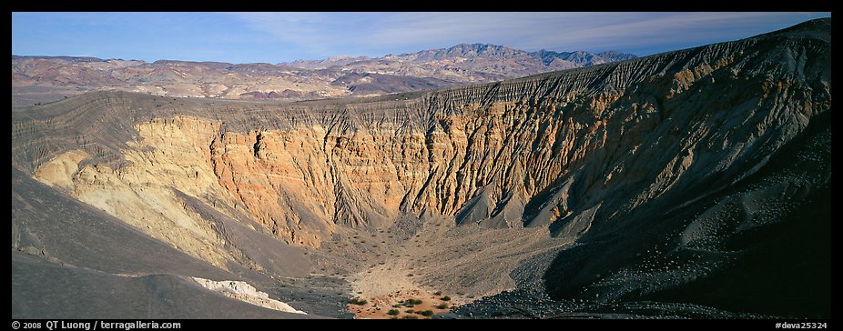 Volcanic Ubehebe crater. Death Valley National Park (color)