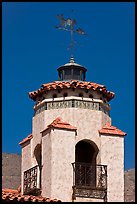 Tower and weathervane, Scotty's Castle. Death Valley National Park, California, USA.