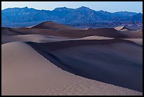 Mesquite Sand dunes and Amargosa Range at dusk. Death Valley National Park ( color)