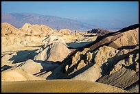 Twenty Mule Team Canyon and distant valley. Death Valley National Park ( color)