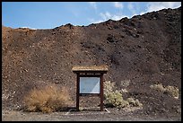 Blank information sign, Saragota Springs. Death Valley National Park ( color)