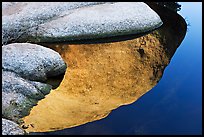 Rocks and reflections, Barker Dam. Joshua Tree National Park, California, USA.
