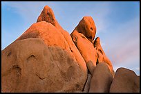 Granite boulders at sunrise. Joshua Tree National Park ( color)
