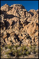 Wall of boulders, Indian Cove. Joshua Tree National Park ( color)