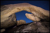Arch Rock at night. Joshua Tree National Park, California, USA.