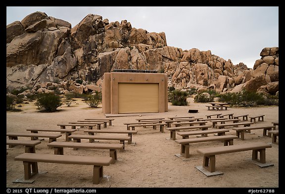 Amphitheater, Indian Cove Campground. Joshua Tree National Park (color)