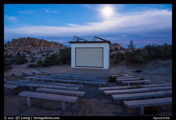 Amphitheater, Jumbo Rocks Campground. Joshua Tree National Park (color)