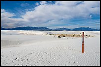 Backcountry trail. White Sands National Park ( color)