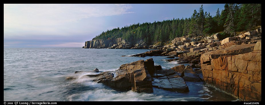 Coastal landscape, Otter Point. Acadia National Park (color)