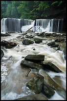 Tinkers Creek and Great Falls, high flow, Bedford Reservation. Cuyahoga Valley National Park ( color)