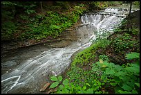 Bridal Veil Falls, Deerlick Creek, high flow, Bedford Reservation. Cuyahoga Valley National Park ( color)