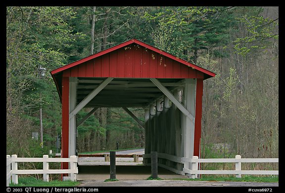 Everett Road covered bridge. Cuyahoga Valley National Park (color)