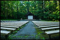 Amphitheater, Elkmont Campground, Tennessee. Great Smoky Mountains National Park, USA.