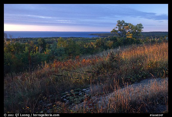 View from the Greenstone ridge. Isle Royale National Park, Michigan, USA.