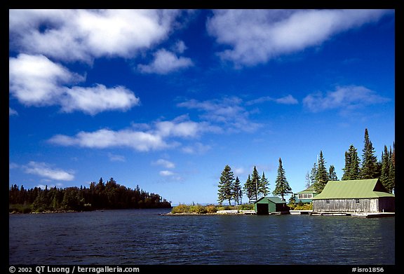 Private fishermen's residences. Isle Royale National Park (color)