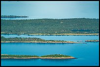 Aerial View of Raspberry Island, Bat Island, and Scoville Point. Isle Royale National Park ( color)