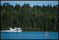 Seaplane and canoe. Isle Royale National Park ( color)